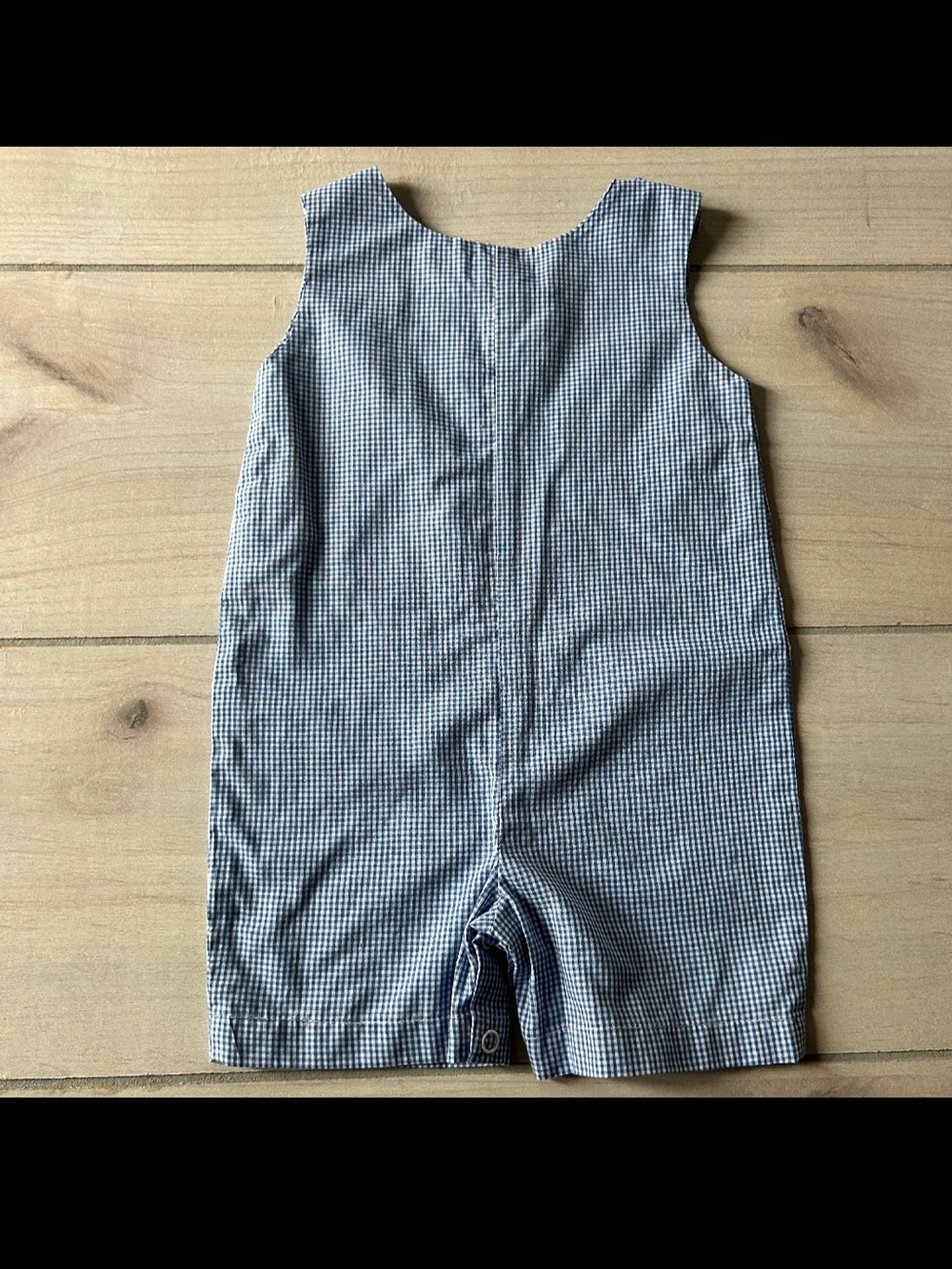 Royal Kidz Gingham Tractor Applique Short Romper - Picture 3 of 3